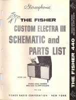 Fisher 440-Custom-Electra-III - Service Manual